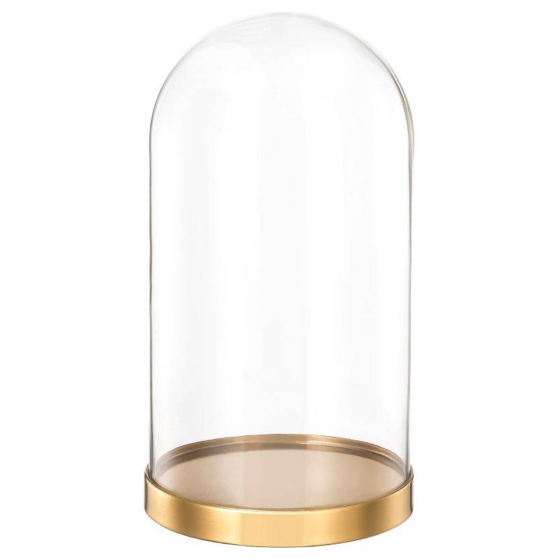 Cloche en verre sur socle