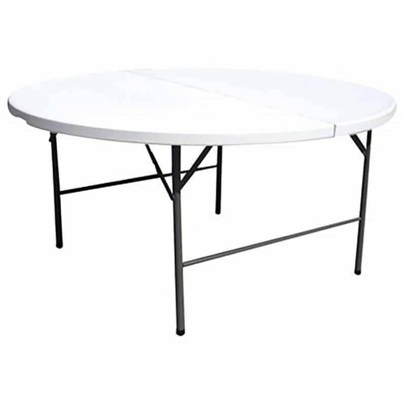 Table ronde 180cm pliante (8-10 personnes)