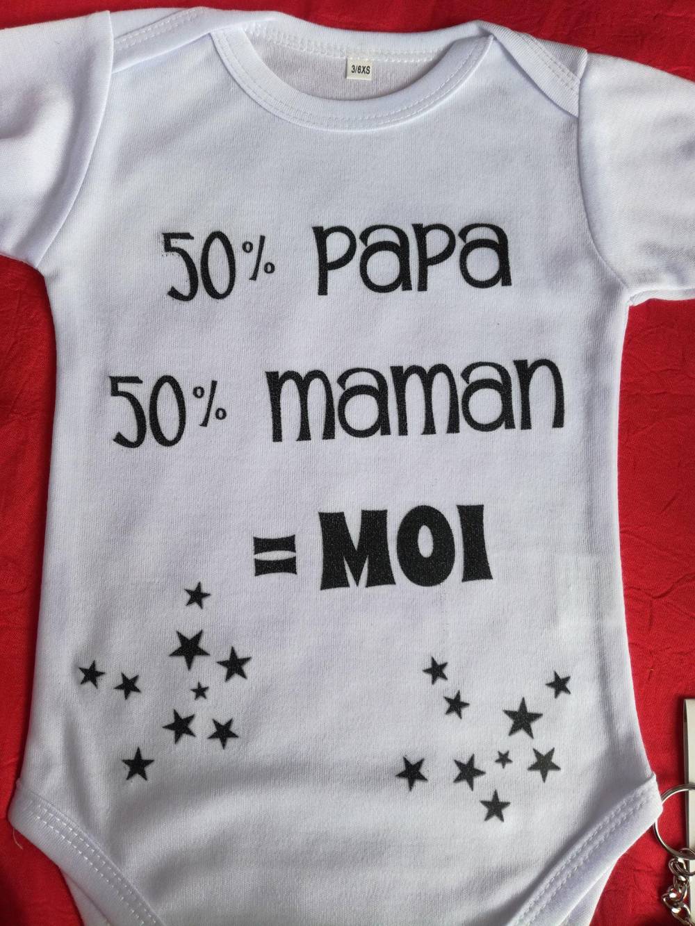 Body 50% papa, 50% maman