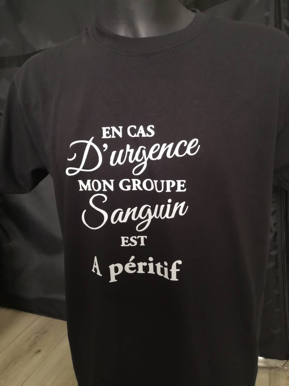 En cas d'urgence mon groupe sanguin est Apéritif