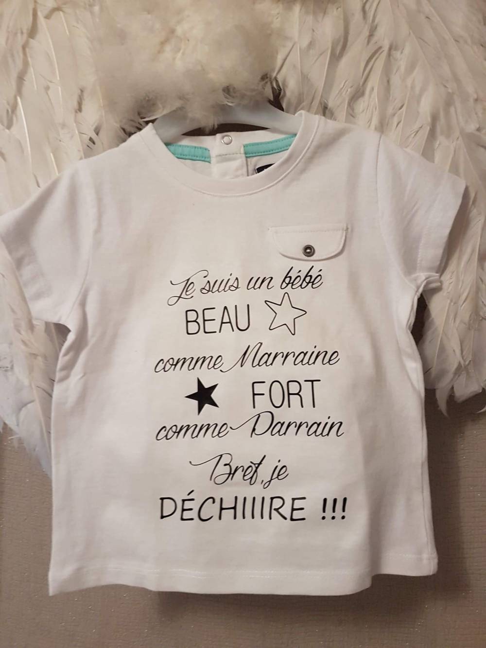 Je suis un bébé beau comme marraine ... 