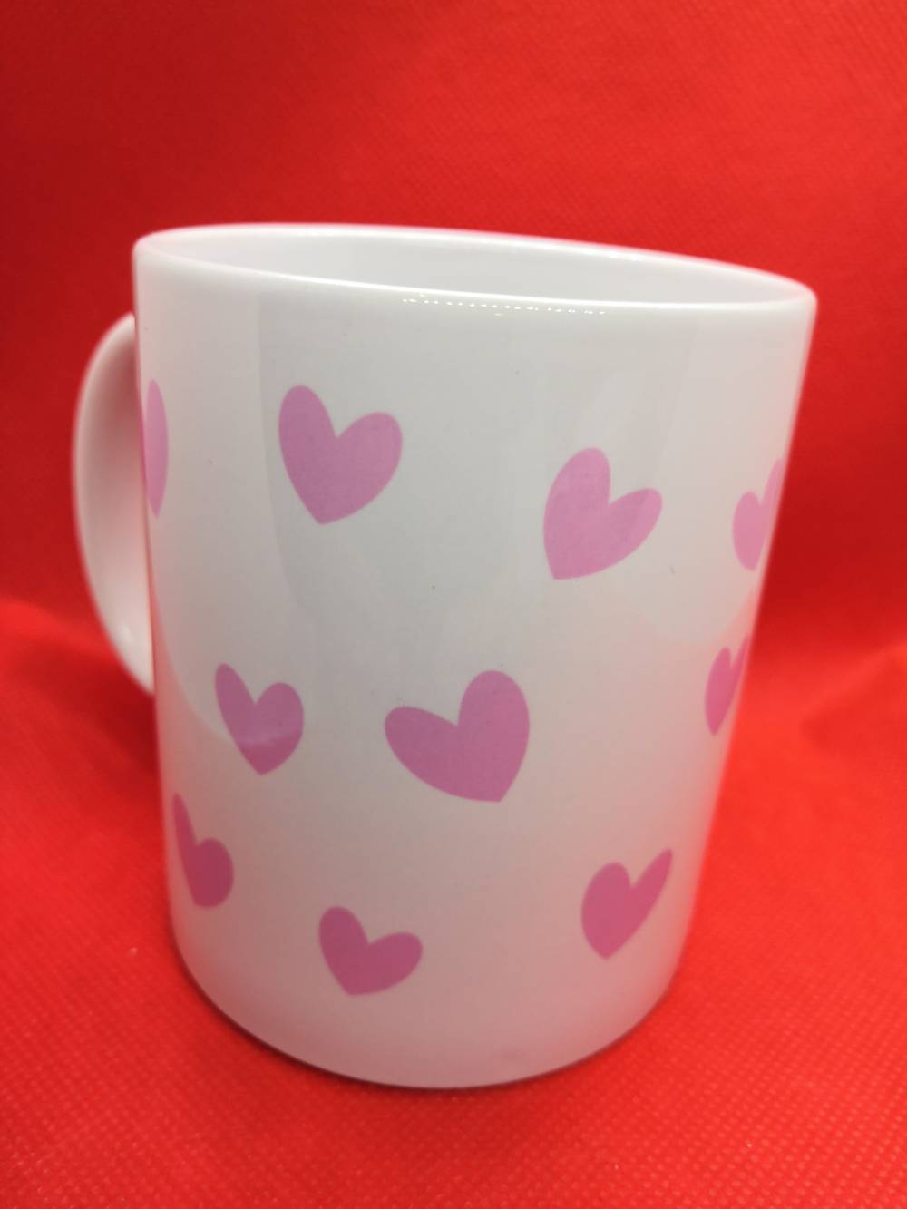 Mug Coeurs rose/bleu