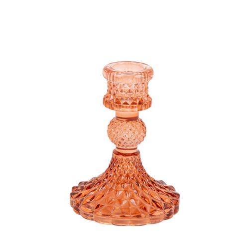 Bougeoir Mire Verre Terracotta Ø8 x 10,5 cm